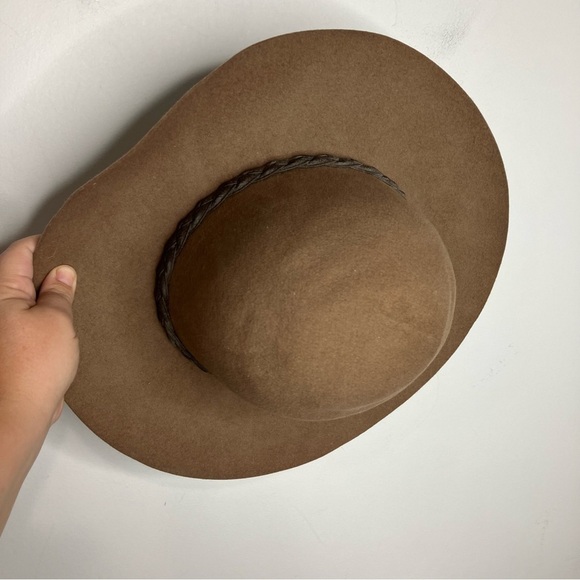 Carbine 100% wool hat with braid trim size 7 - Picture 2 of 5